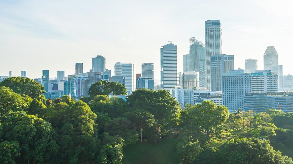 La ciudad vista desde la naturaleza que la rodea